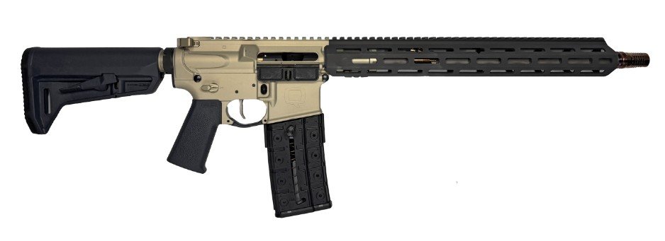 Q LLC Sugar Weasel *CA Compliant 300 Blackout 10+1 16" Clear Anodized Cerakote Aluminum Receiver w/Picatinny Rail, M-LOK Handguard, CMOE SL-K Black Polymer Stock, Black Polymer Grip - Q LLC - 300 BLACKOUT