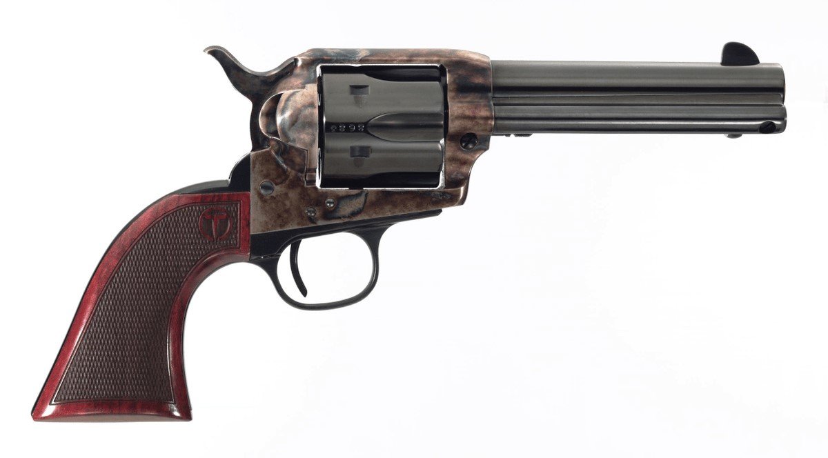 Taylor's Smoke Wagon Deluxe 357 Magnum 4.75 in Blued 6rd Single Action - Taylor's & Company - 357 Magnum | 38 Special