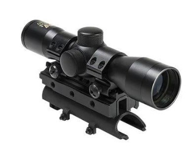 NcStar KSKSC430B-A SKS Tri Mount 4x30 Compact Scope with 1" Rings