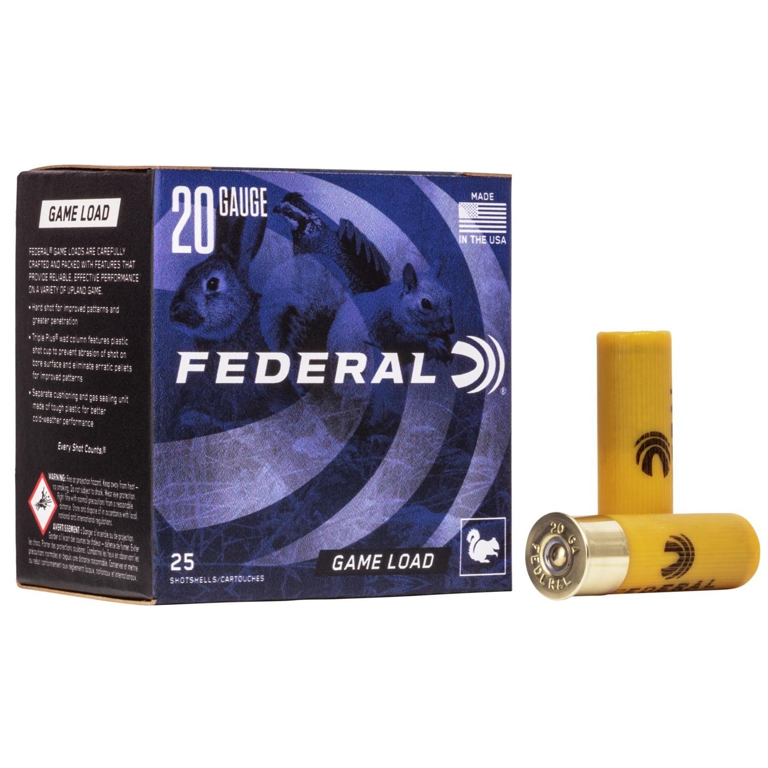 Federal H2008 Game-Shok Upland 20 Gauge 2.75" 7/8 oz 8 Shot 25 Per Box/ 10 Cs - Federal Premium Ammunition - 20 Gauge