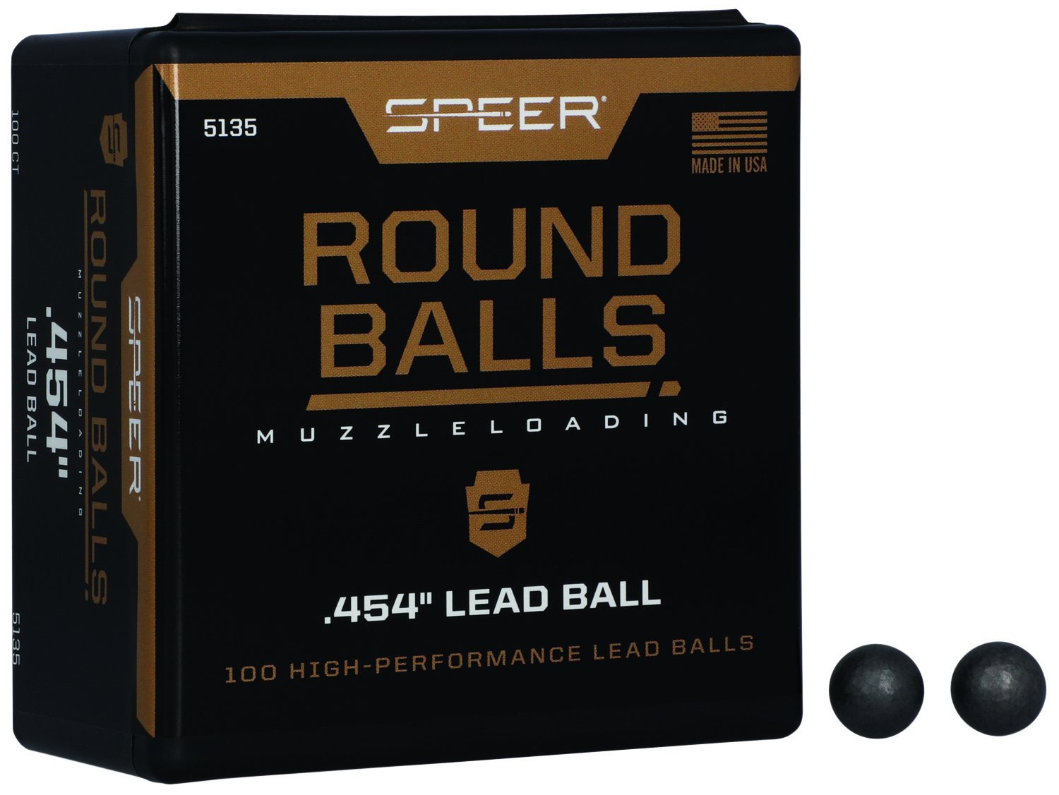 Speer 5135 Lead Balls 44 Cal 140gr 100ct Box - Speer - LEAD BALL