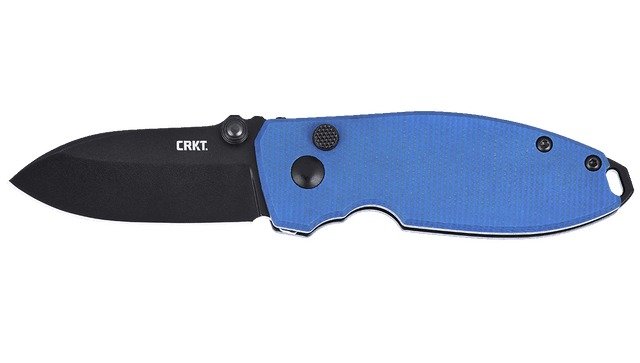 CRKT 2474BDC SQUID BUTTON LOCK 2.27 BLUE