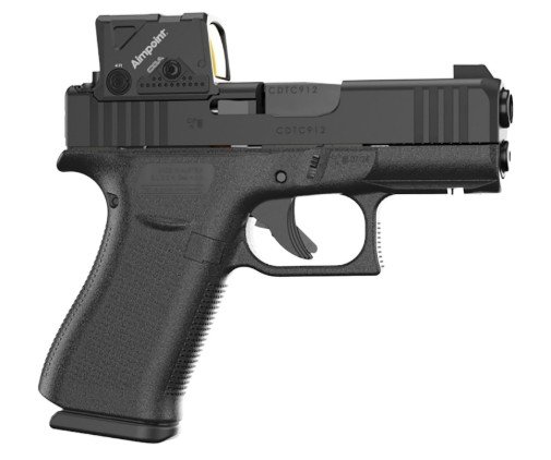 Glock G43X MOS8 9mm 3.41 In 15+1 Black Aimpoint COA Rail