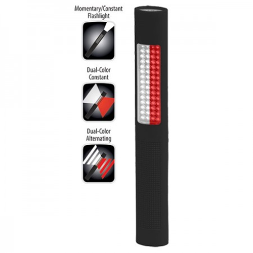 Nightstick Dual-Light Safety Light/Flashlight White/Red