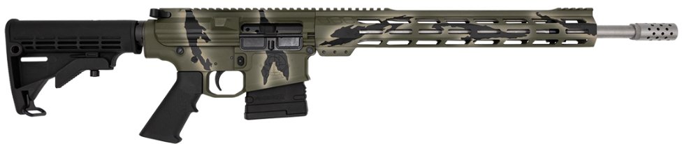GLFA GL10308SSPGRN AR10 .308 Win Rifle 18" SS Barrel Pursuit Green Camo - Great Lakes Firearms - .308 WINCHESTER
