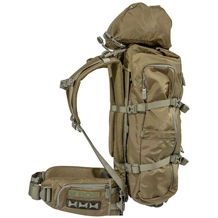 BOG 1200292 Inception Helix 6000 Pack Brown XL, 420D Ripstop, Carbon Frame - Bog-Pod