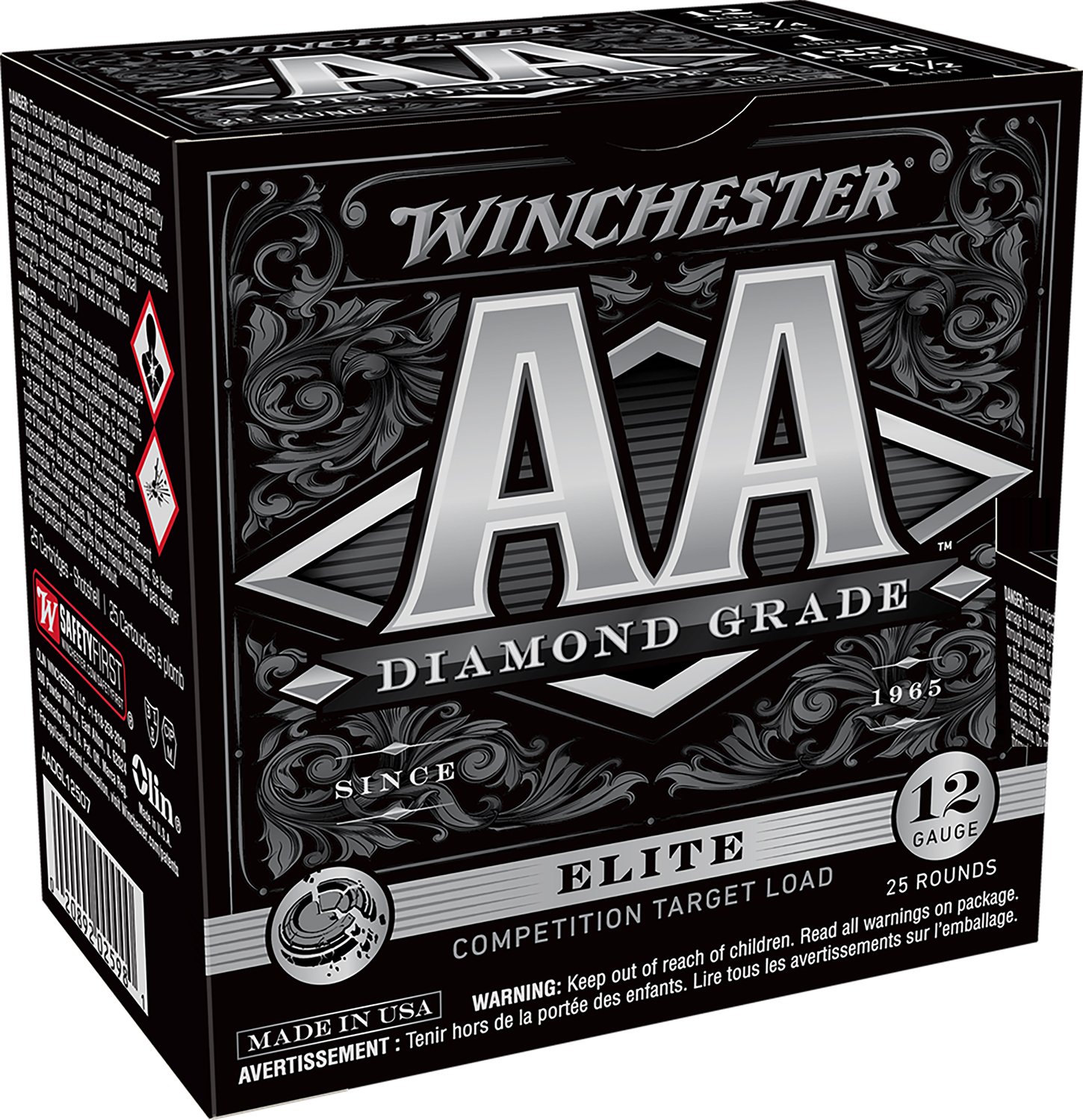 Winchester Ammo AADGL12507 AA Diamond Grade 12 Gauge 2.75" 1 oz 1250 fps 7 Shot 25 Bx/10 Cs - Winchester - 12 GAUGE
