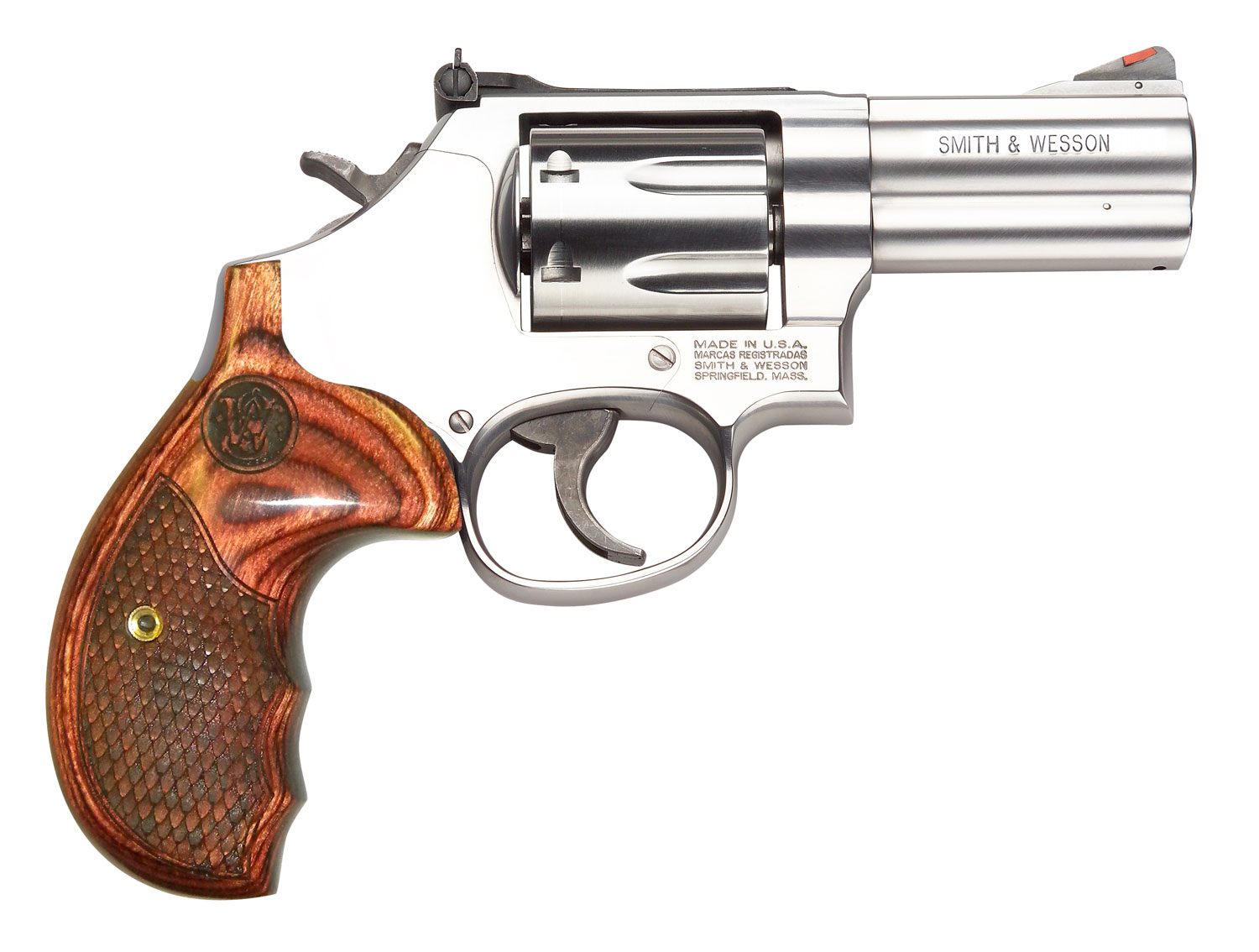 Revolver Smith & Wesson 686 357 Magnum 3" Barrel Deluxe Wood Grip 150713 - Smith & Wesson - 357 Magnum | 38 Special