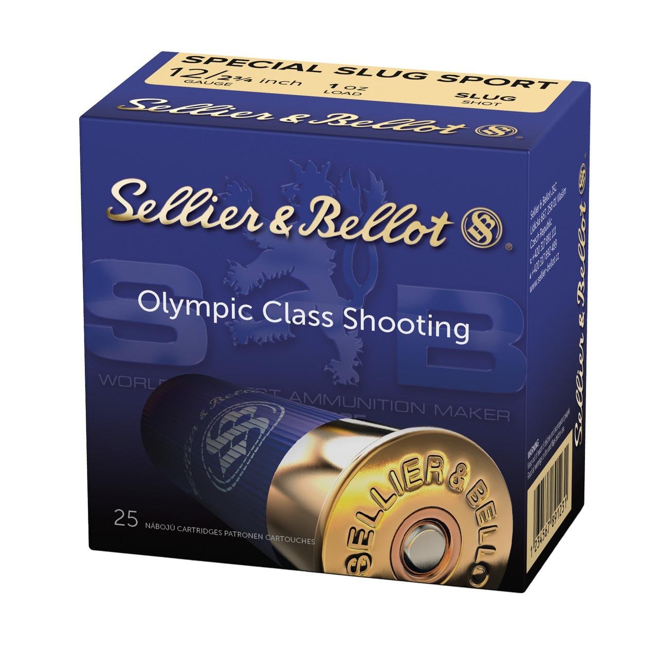 Sellier & Bellot SB12SLUG Shotgun12Gauge 2.75" 1oz Rifled Slug Shot 25...