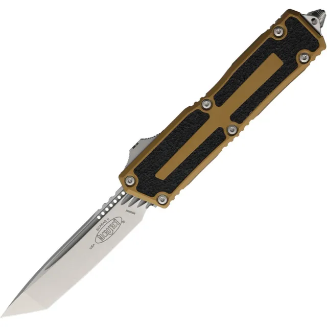 Microtech Scarab II G3 3.97 In T/E Stonewash Tan Alu Handle
