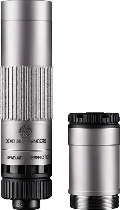 Dead Air MOJAVE9SIL Mojave-9 9mm Luger Titanium/Steel/Aluminum Suppressor