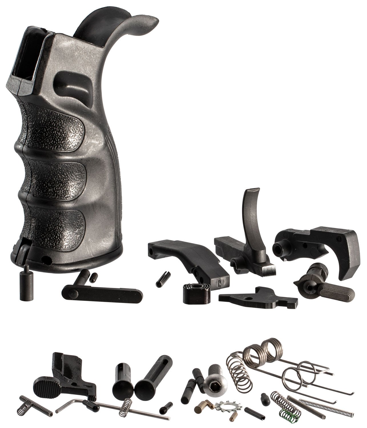 TacFire LPK02B308 AR-10 Lower Parts Kit 308 Win Black PGAR-B Pistol Gri... - TacFire - AR-10 LOWER PARTS KIT
