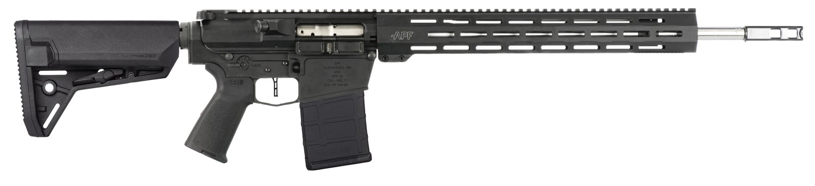 Alex Pro RI345 243WIN 18in Black MLOK Tactical Rifle - Alex Pro - .243 Win