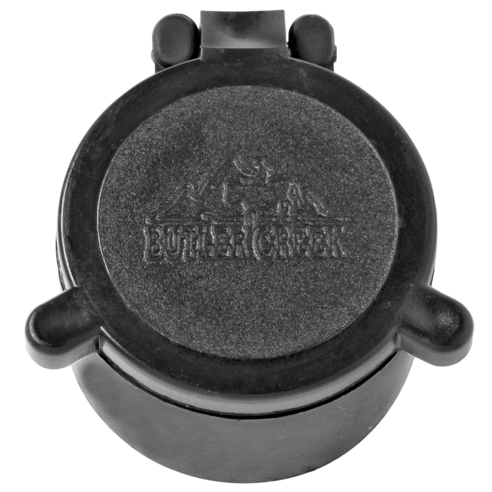 Butler Creek Flip-Open Scope Cover Size 15 Objective Lens Polymer Black - Butler Creek - 39.60MM