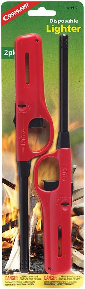Buy Coghlan's 9317 Disposable Gas Lighter 2-Pack Adjustable Flame On/Off Switch online