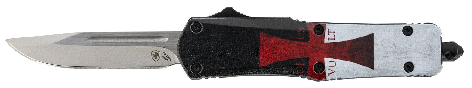 Templar STK332 Flag Gen II 2.69" OTF Drop Point 440C Blade Knife