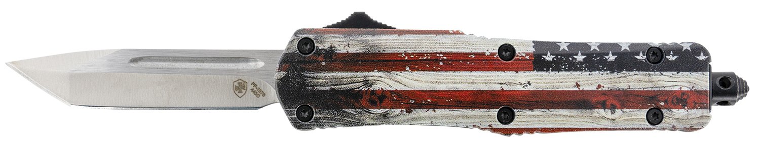 Buy Templar Knife SWUS232 Gen II Wood US Flag Small 2.69" OTF Tanto Plain... online