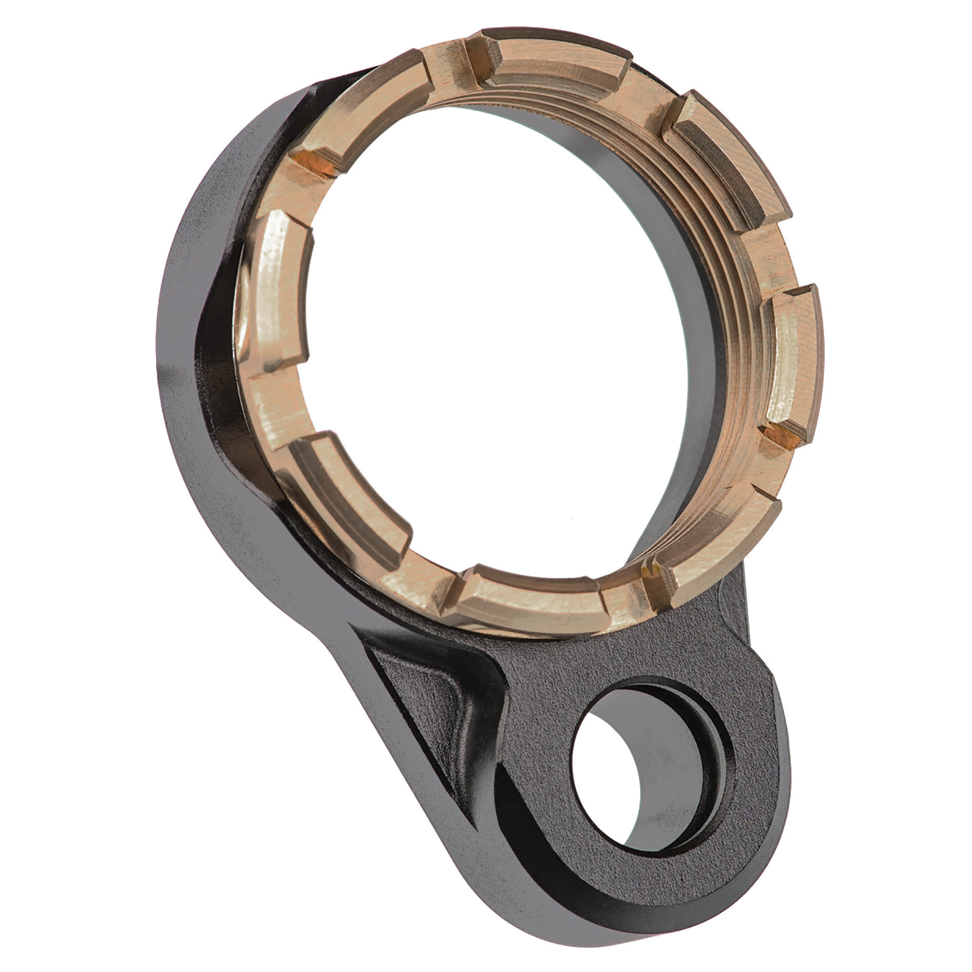 Fortis Manufacturing Inc. Light Weight K1 Castle Nut and End Plate Black