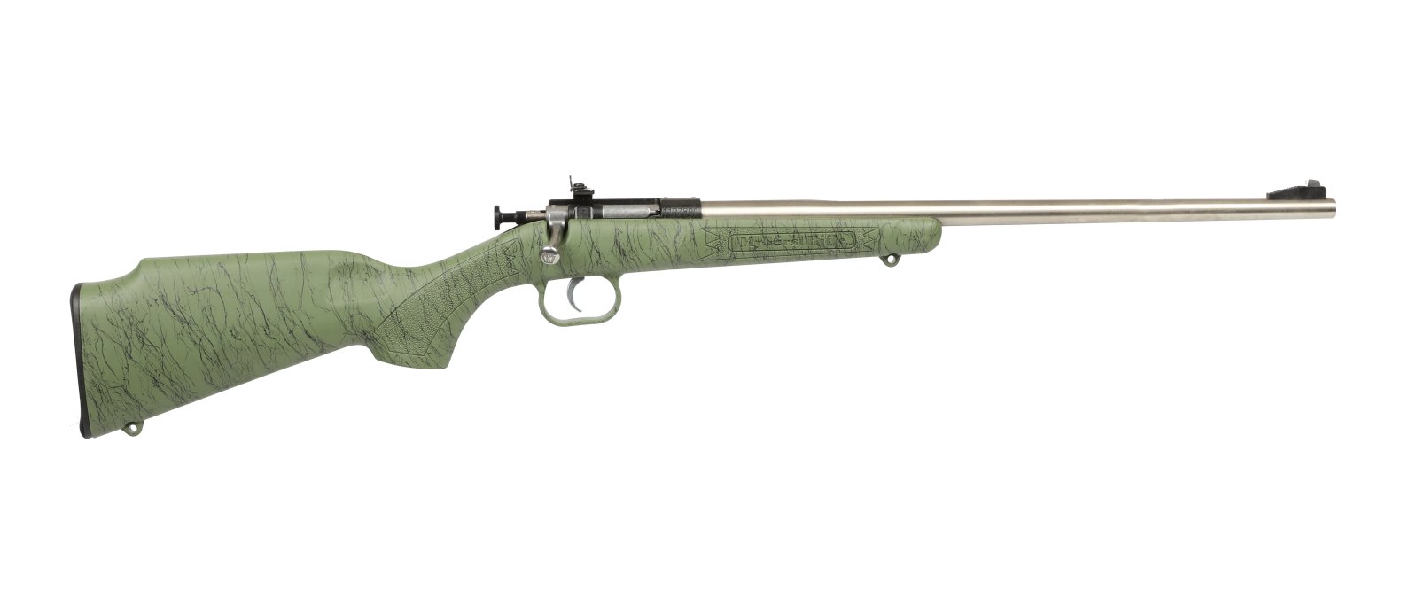 Keystone KSA2442 Crickett 22 LR 16.125" Stainless Rifle Green/Black Stock - Keystone Sporting Arms - 22 LR