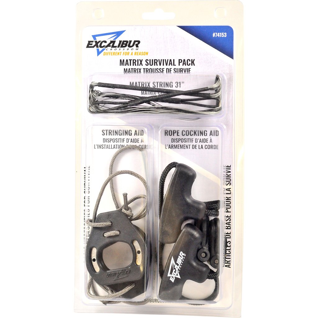 Excalibur 74153 Matrix Survival Pack: String, Rope Cocker, Stringing Aid