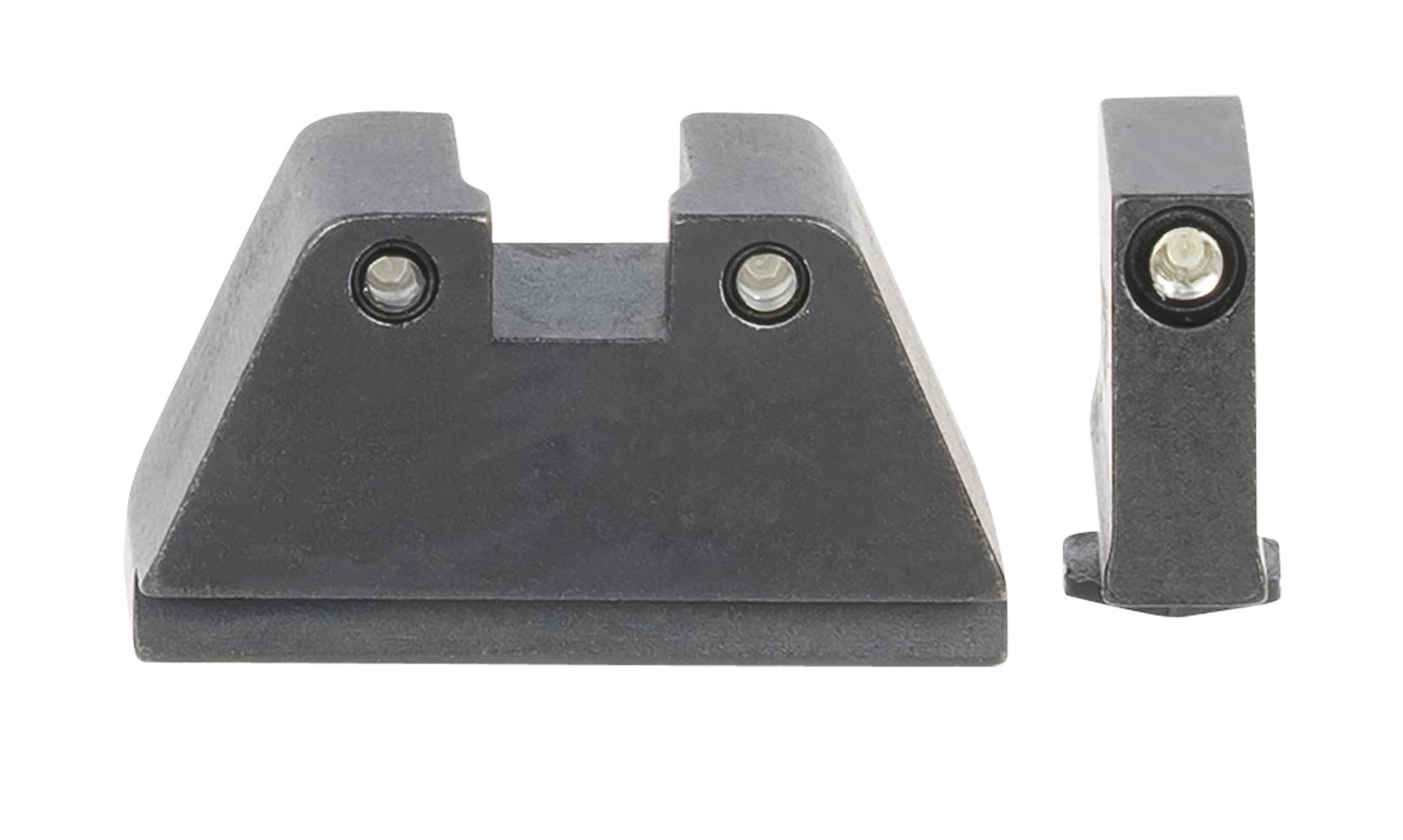 AmeriGlo GL814 Optic Sight Set Glock 2XL Tall Green Tritium Black Outline