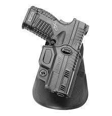 Buy Fobus SPND Evolution OWB Paddle Holster Black Polymer for Springfield XDS online