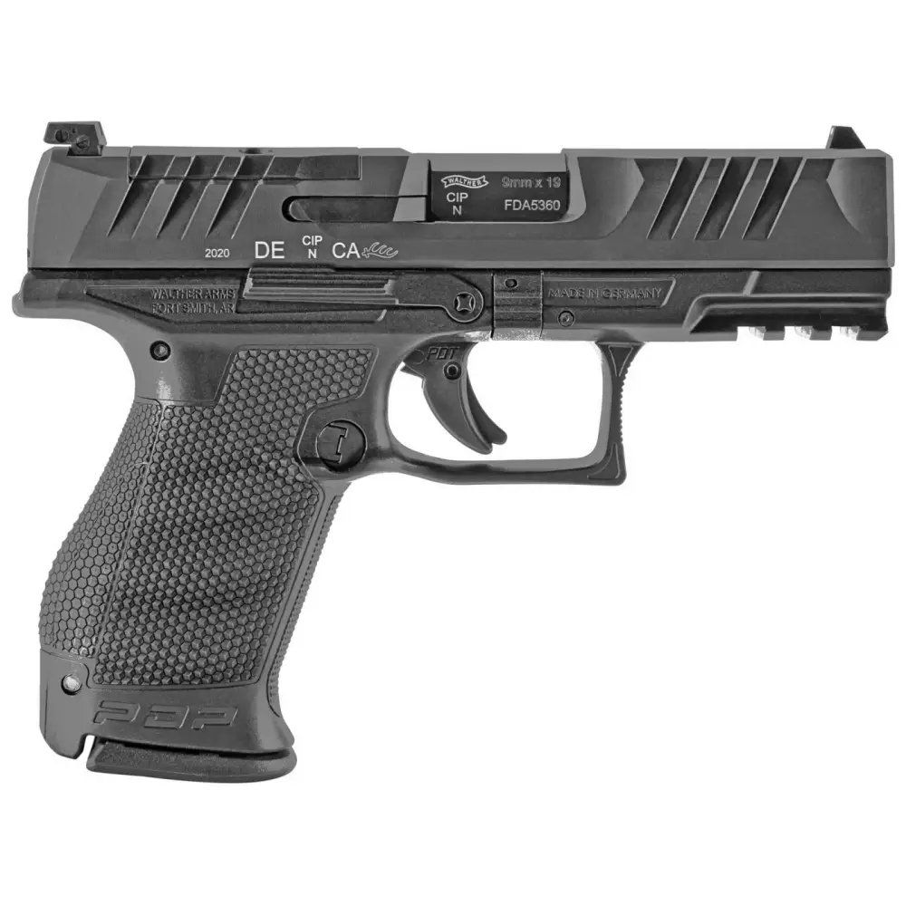Walther PDP Compact 9mm Luger 4 in Black Steel 10 Round Polymer Frame - Walther - 9mm