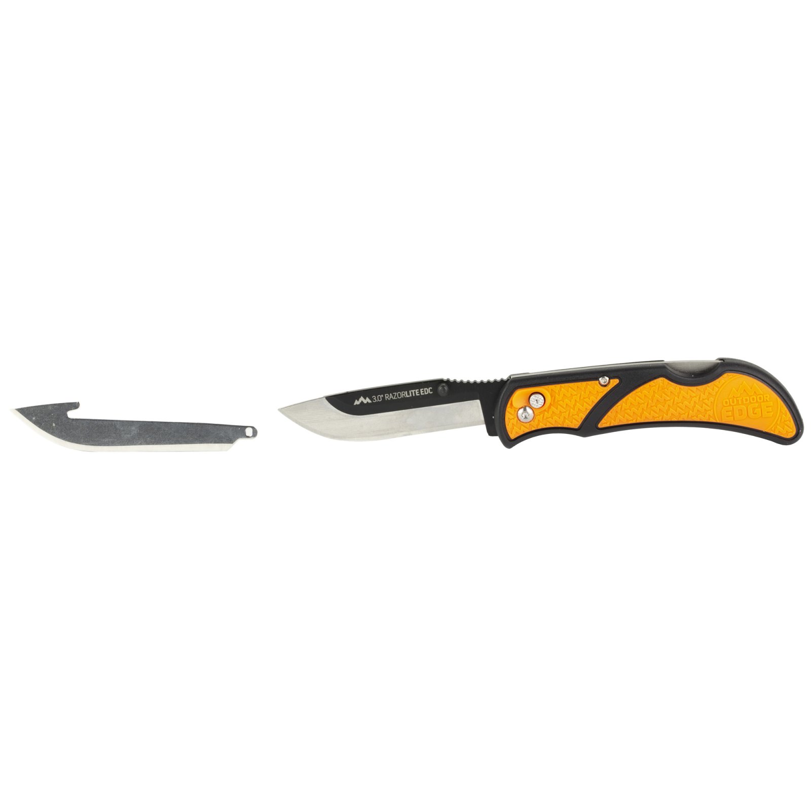 Outdoor Edge RLB3030C Razor Lite EDC 3" Folder Orange with 4 Blades - Outdoor Edge