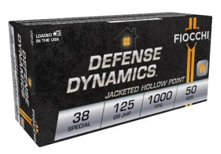 Fiocchi 38F .38 Special 125 Gr JHP Ammo 50 Rounds - Fiocchi - 38 Spl for sale at TheGunDock