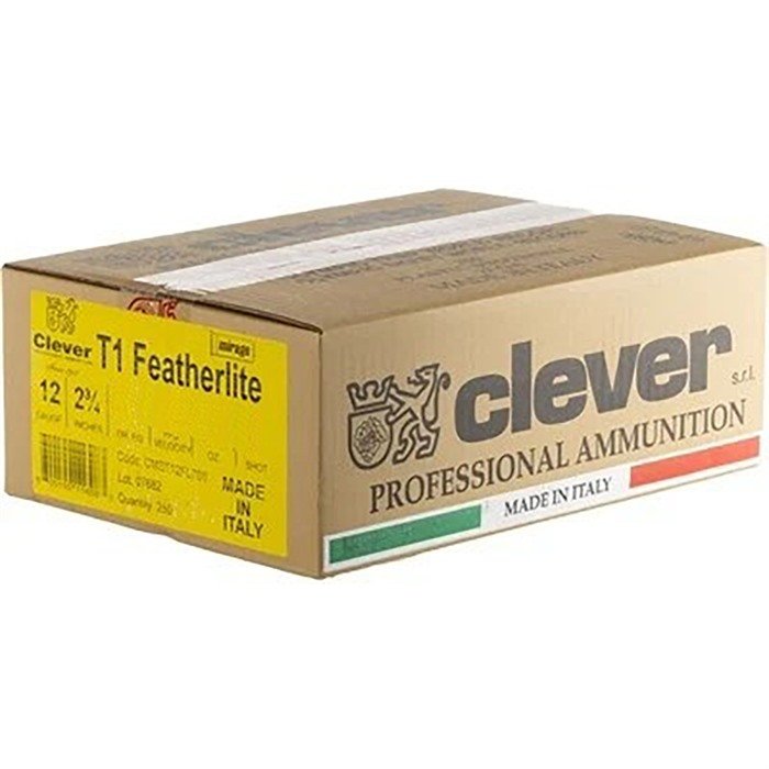 Clever CMST12FL7875 T1 Featherlite 12ga 7/8oz #7.5 250/Case - CLEVER - 12 GAUGE