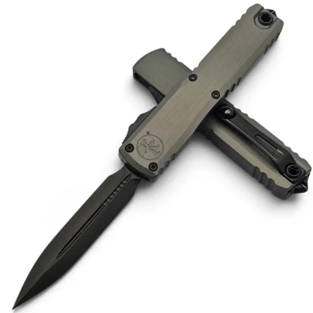 Microtech Ultratech G3 ZBP 3.55 In D/E DLC Natural ALU Handle