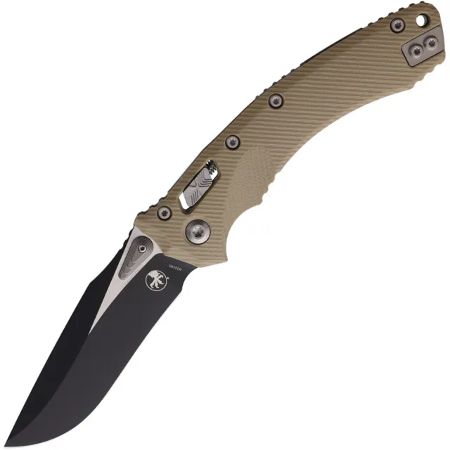 Microtech Amphibian 137RL-1FLGTTA 3.9 In SE Black Ram-Lok Tan G-10