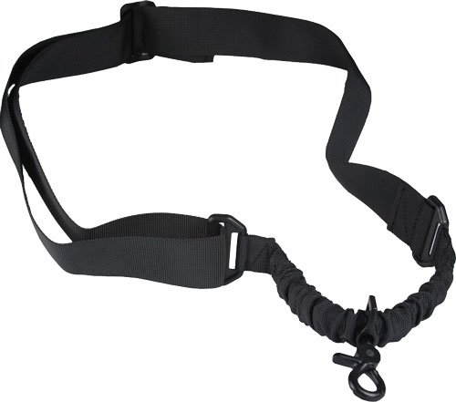 J&E Machine Tech TS-SL2B 1-Point Bungee Sling Black Nylon AR-15 - J&E Machine Tech
