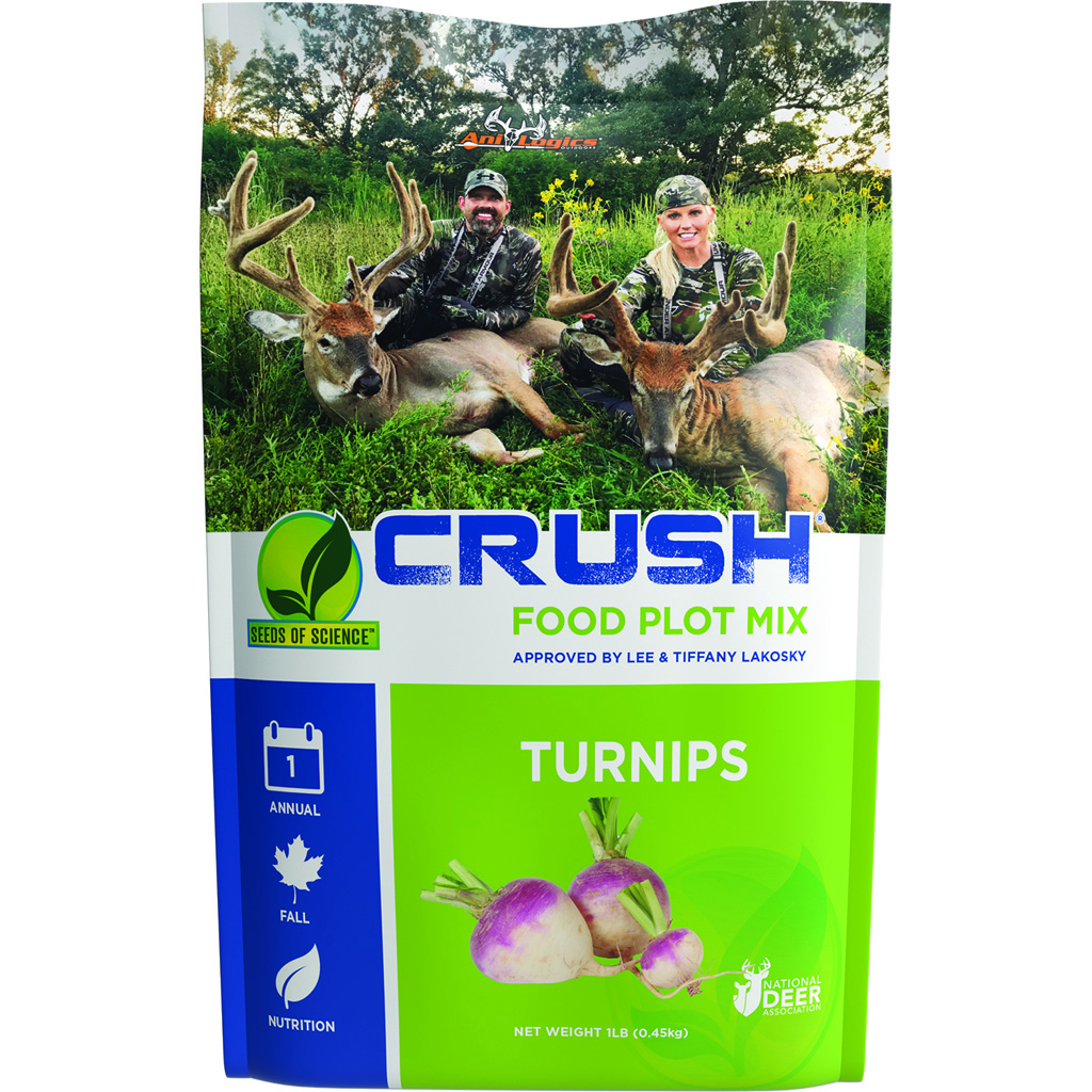 AniLogics 24026 CRUSH SOS Turnip Seed 1 lb, 1/5 Acre Coverage