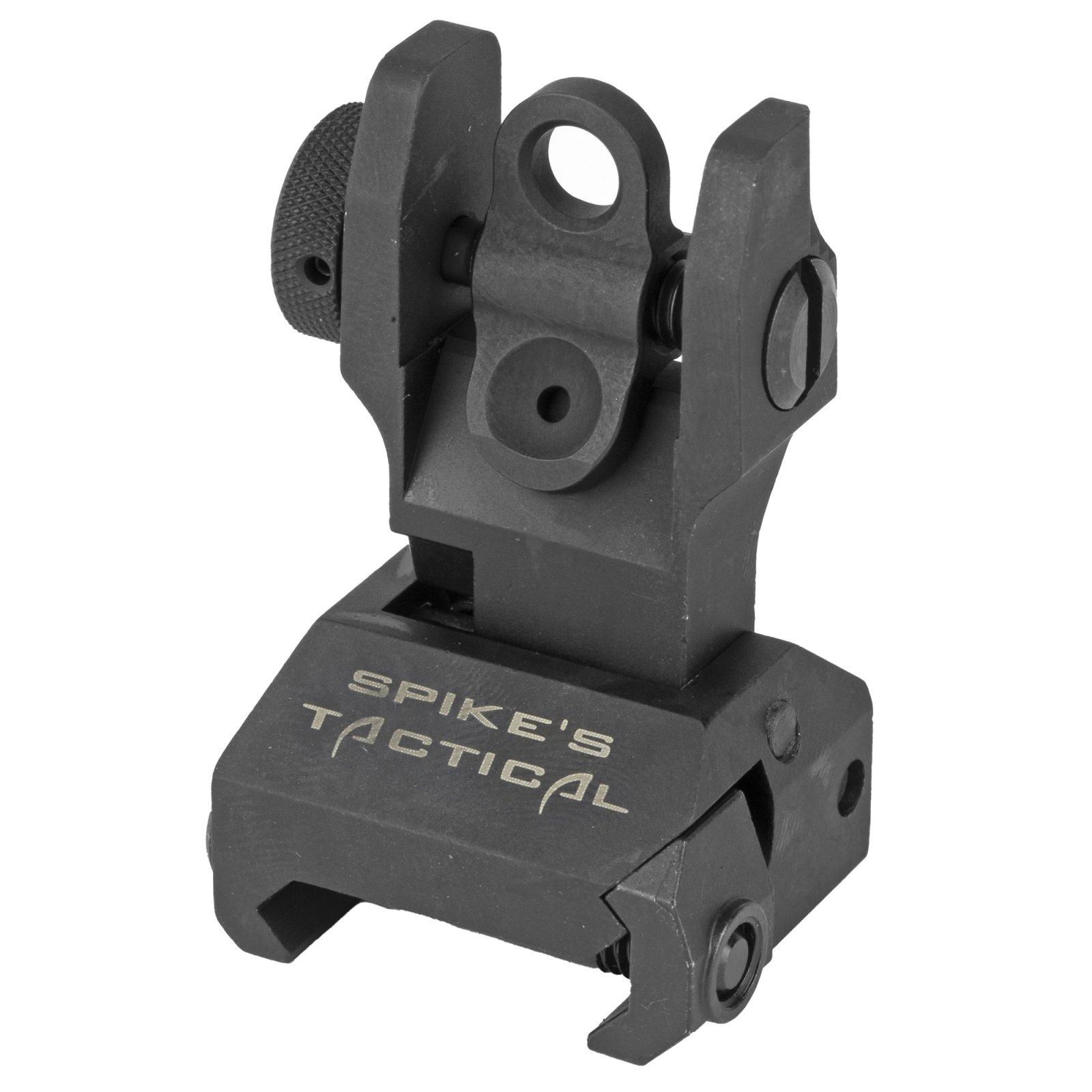 Spike's Tactical SAS85R1 Rear Folding Sight, Dual Diopter, Black