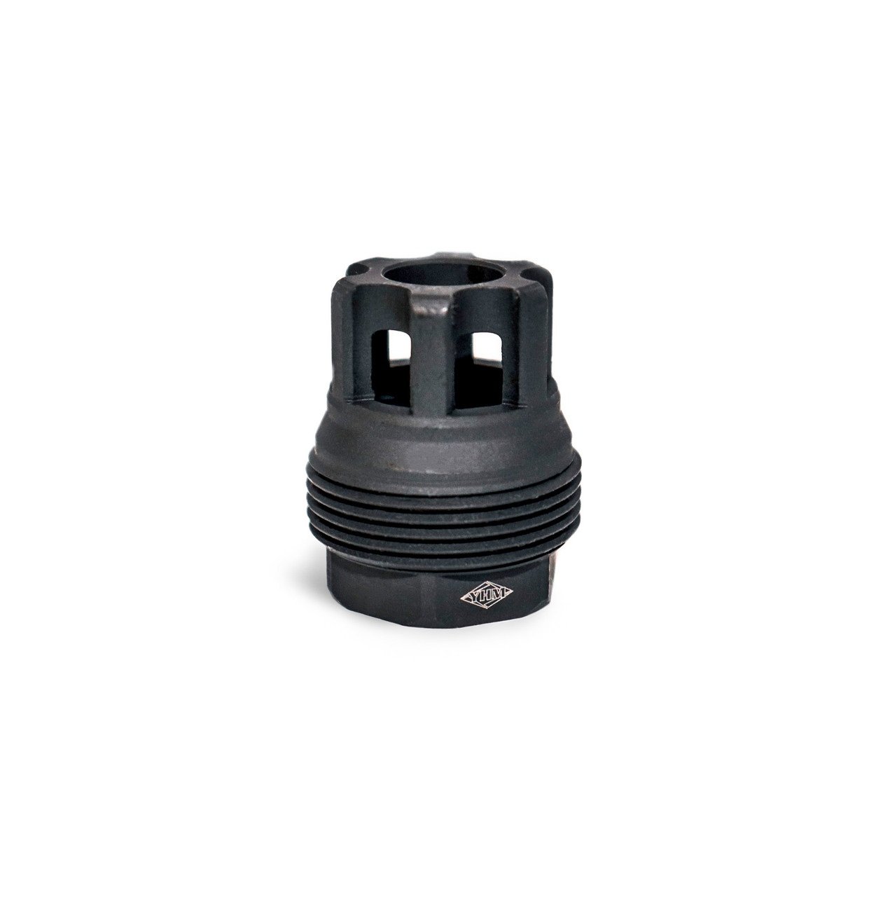 YHM sRx Mini Muzzle Brake QD 5/8-24 Black Phosphate 9mm - Yankee Hill Machine Co. - 30 Caliber | 7.62mm