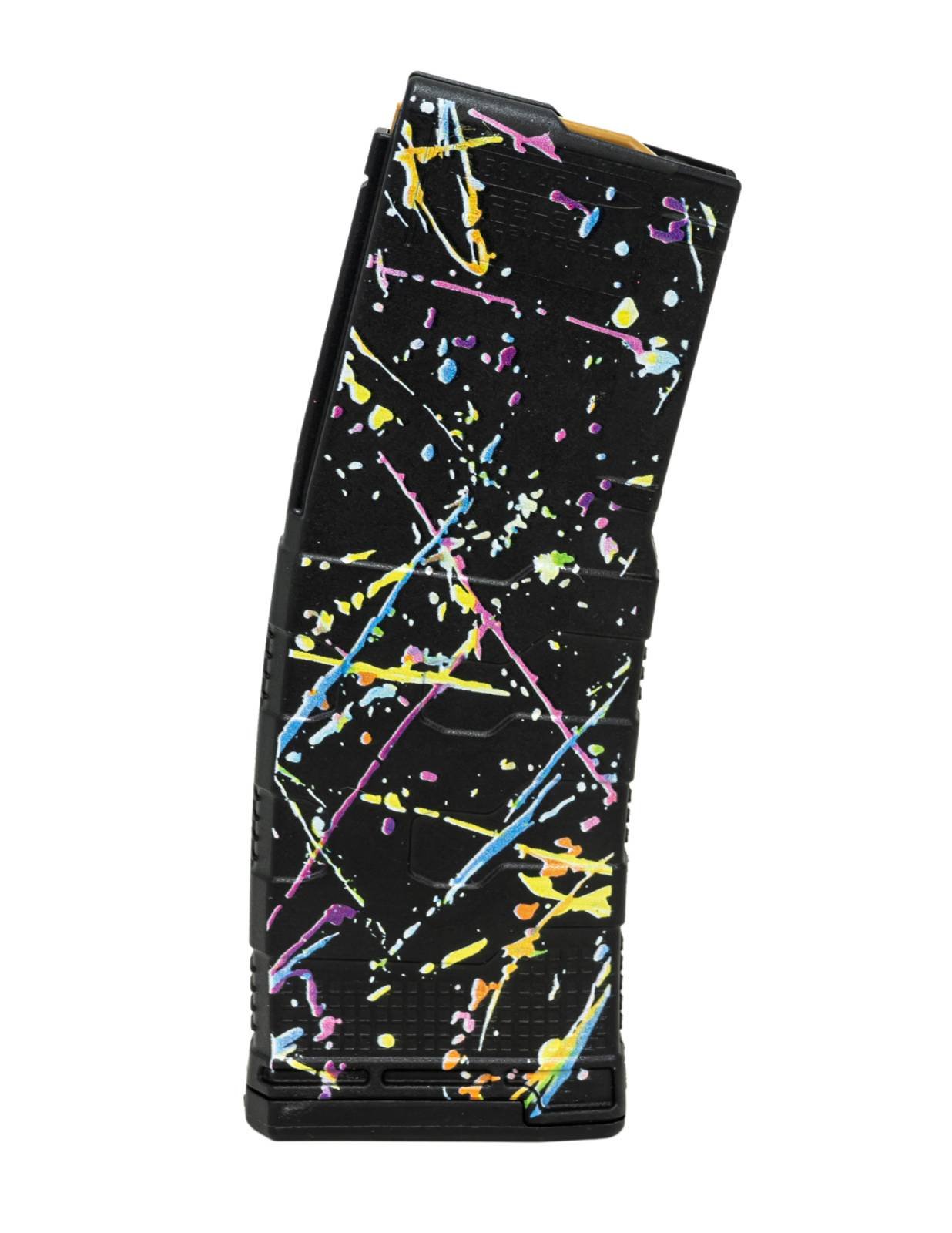 Amend2 556MOD3NEON30 AR-15 Magazine 5.56x45 30RD Poly Neon Splat - Amend2 - .223 REM / 5.56 NATO MAGS ONLY