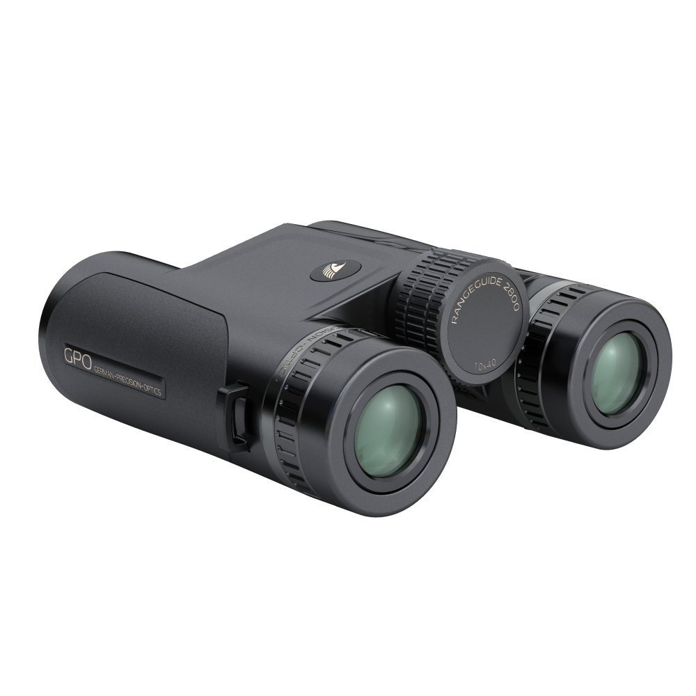 GPO Rangeguide BX730 8x40 Binoculars, Black, 3500-Yard Rangefinder