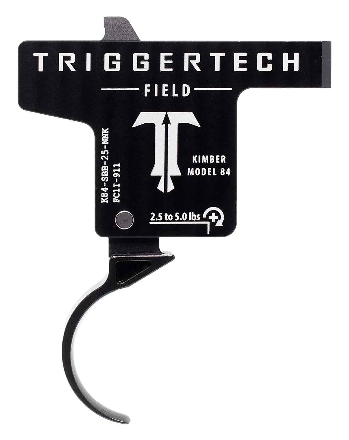 Buy TriggerTech K84SBB25NNK Single-Stage Curved Trigger 2.5-5 lbs Black PVD online