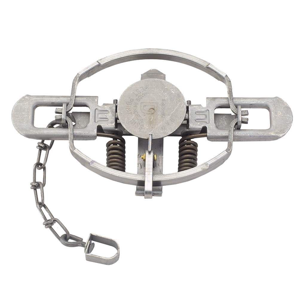 Buy Duke Coil Spring Trap Offset Jaw No. 3 - 6" Jaw Spread - Model 501 - Silver Color - Recommended for Bobcat, Coyote, and Lynx online