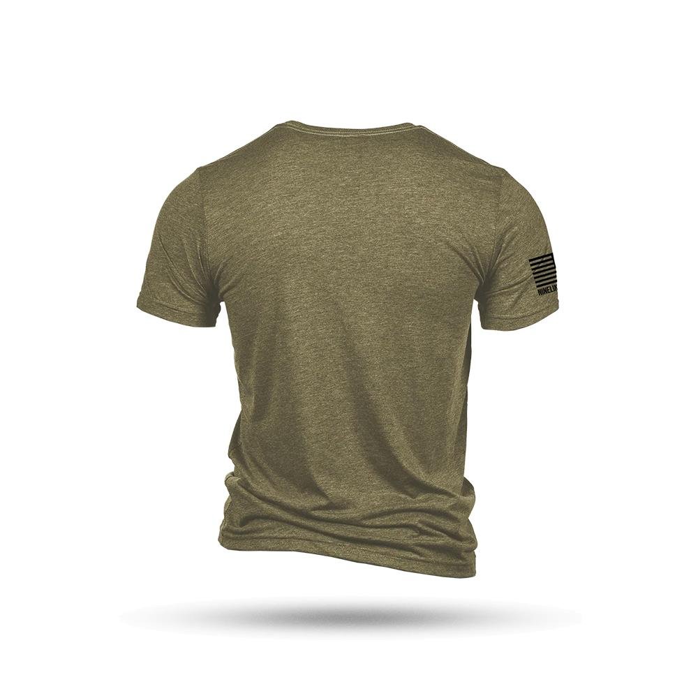 Nine Line Tactical Wiener Short Sleeve Shirt Olive Triblend L - Nine Line Apparel