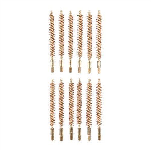 Sinclair 608060400411 270-284 Cal 8-32M Bronze Brushes 12-Pack - Sinclair International - 270/6.8 MM