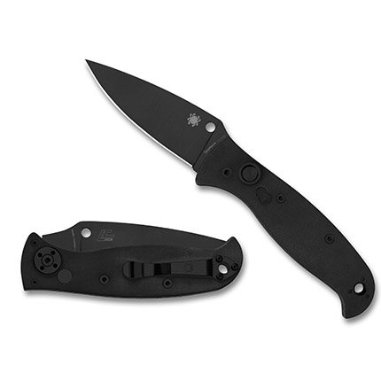 Spyderco C165GPBBK2 Autonomy 2 Black G10 LC200N Slide Safety