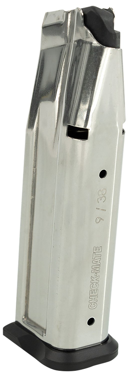 SDS Imports 80001507 Checkmate 1911 Double Stack 9mm 17rd Chrome Mag