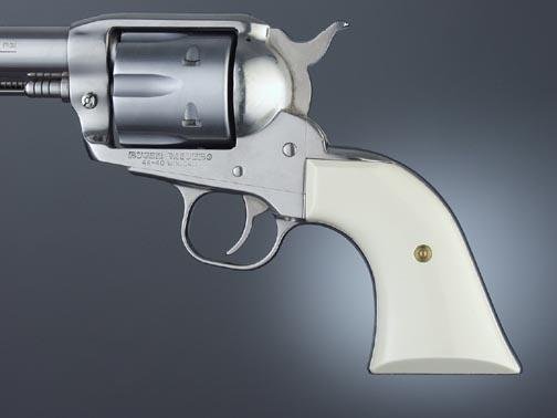 Hogue 83570 Ruger Blackhawk/Vaquero Ivory Polymer Grips, Cowboy Panels