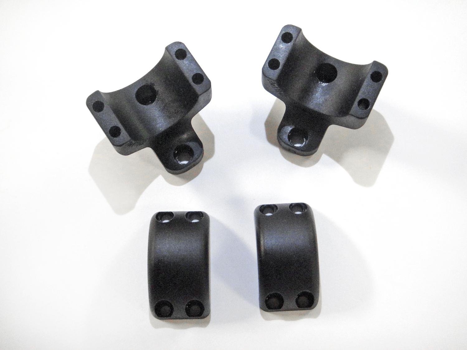 DNZ Game Reaper 2 BW1TM2 Scope Rings 1" Medium Black 6061T6 Aluminum