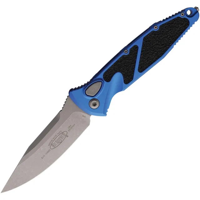 Microtech 160A-10APBL Socom Elite 3.98 In SE Apocalyptic Blue ALU HNDL
