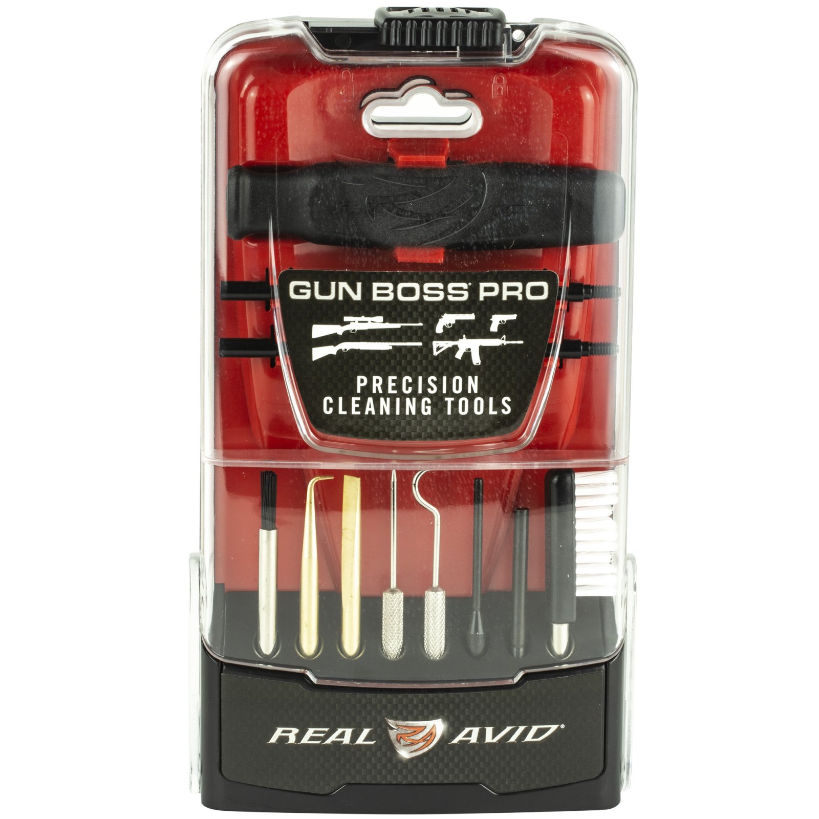Real Avid Gun Boss Pro-Precision Cleaning Kit: High-Performance, Impact-Resistant, Ergonomic Design AVGBPROPCT