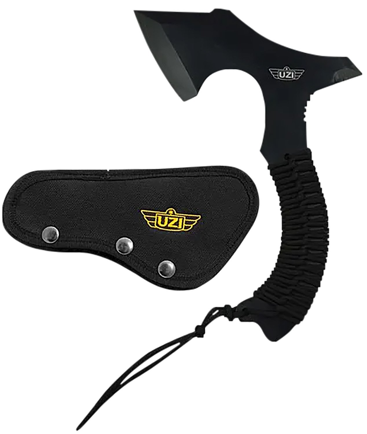 Uzi UZKAXE5 Throwing Axe 7" Stainless Steel Blade Paracord Handle - Camp Chef