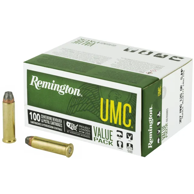 Remington R23970 UMC 357 Mag 125 gr SJHP Ammo - 100 Rounds - Remington Arms Company, LLC - 357 Mag